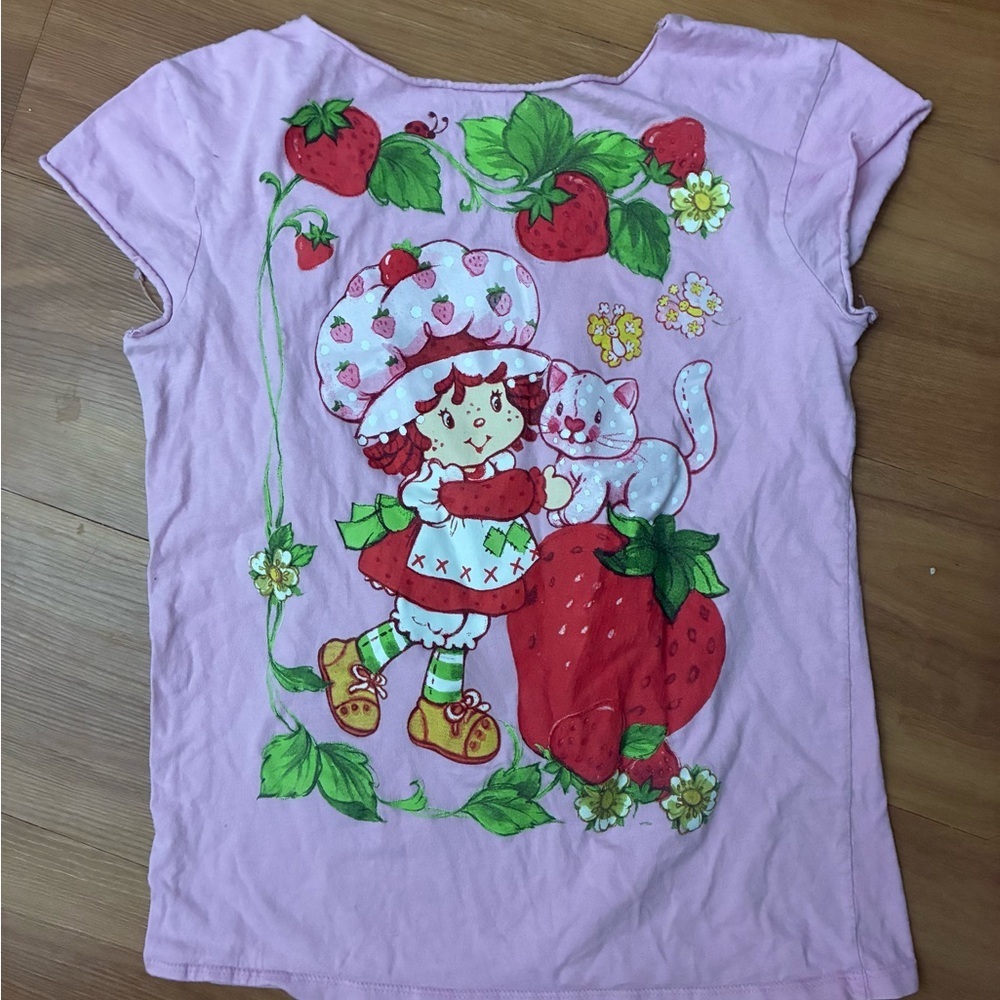 Strawberry Shortcake brand cotton shirt is manufactured by Isaac Morris Ltd - Picture 4 of 4